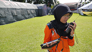 آزمایش فناوری بیسیم در پیشگیری از فاجعه در اندونزی